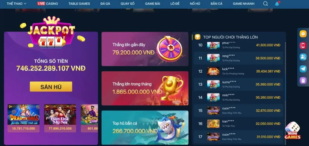Tổng hợp các trò chơi đa dạng tại loto188 com đăng ký